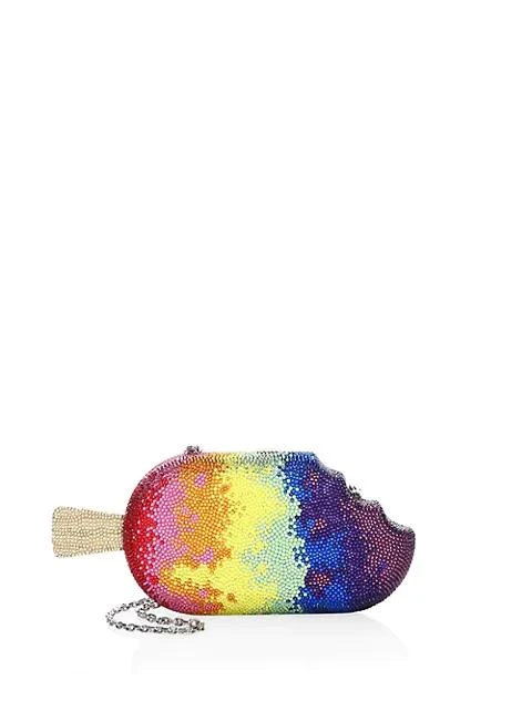 商品Judith Leiber|彩虹雪糕水晶手拿链条包,价格¥31294,第1张图片
