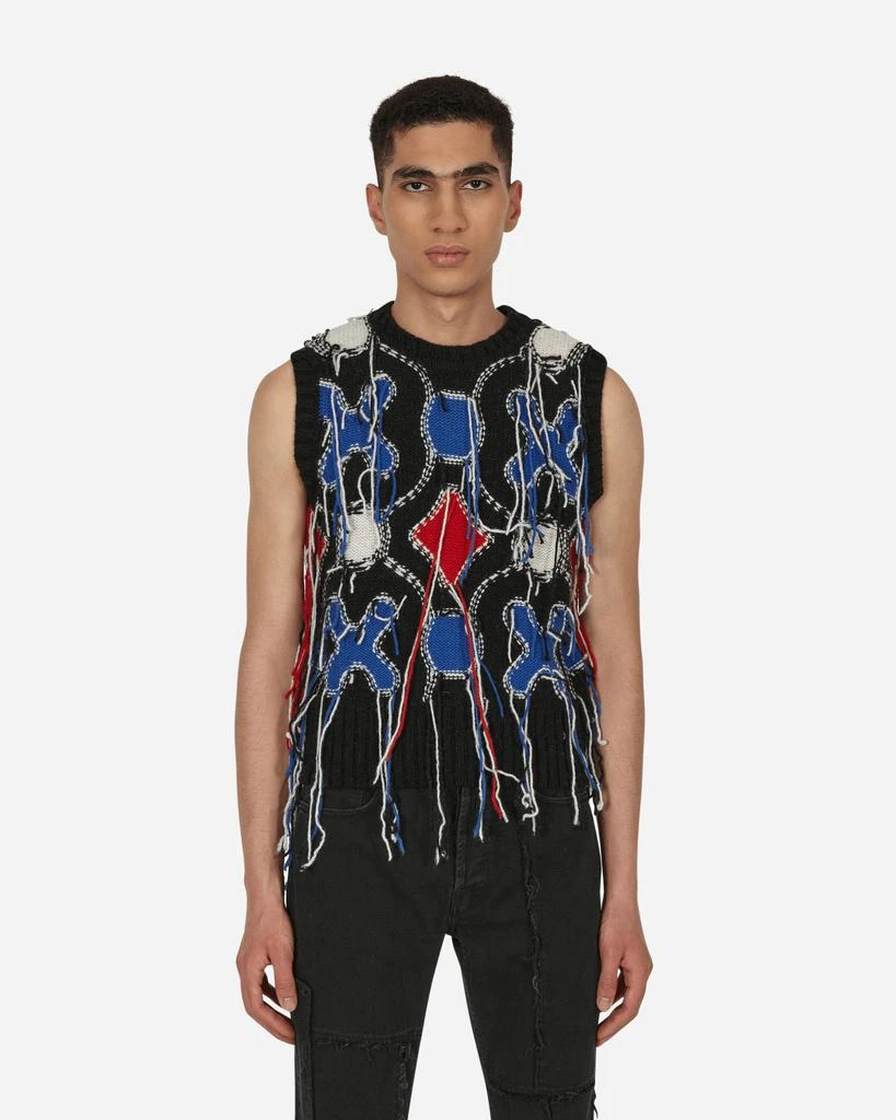 商品Charles Jeffrey Loverboy|Guddle Tassle Vest Black,价格¥1736,第1张图片
