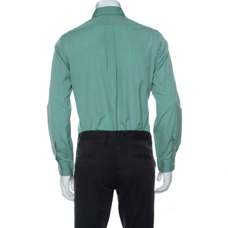 商品[二手商品] Ralph Lauren|Ralph Lauren Green Cotton Buttoned Shirt S,价格¥1195,第3张图片详细描述