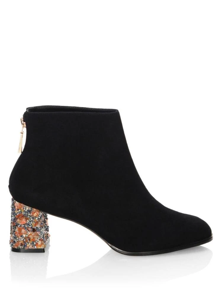 商品Sophia Webster|Stella Crystal Heel Suede Booties,价格¥1950,第5张图片详细描述