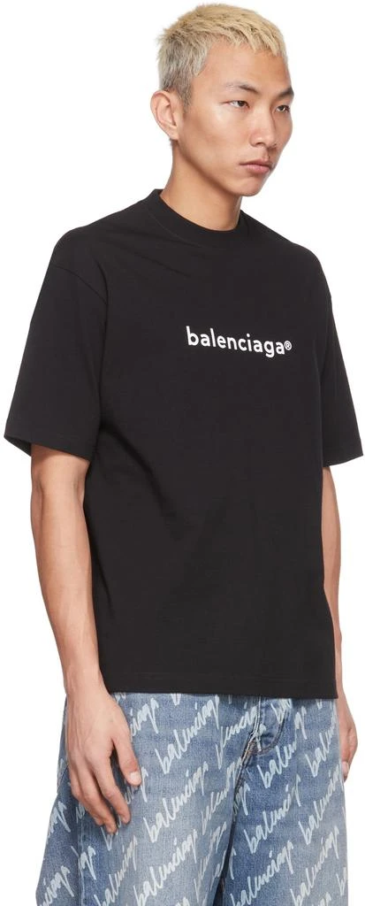 商品Balenciaga|Black Copyright Logo T-Shirt,价格¥2710,第2张图片详细描述