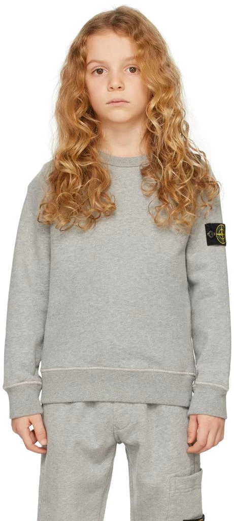 商品Stone Island Junior|Kids Grey Classic Sweatshirt,价格¥472,第2张图片详细描述