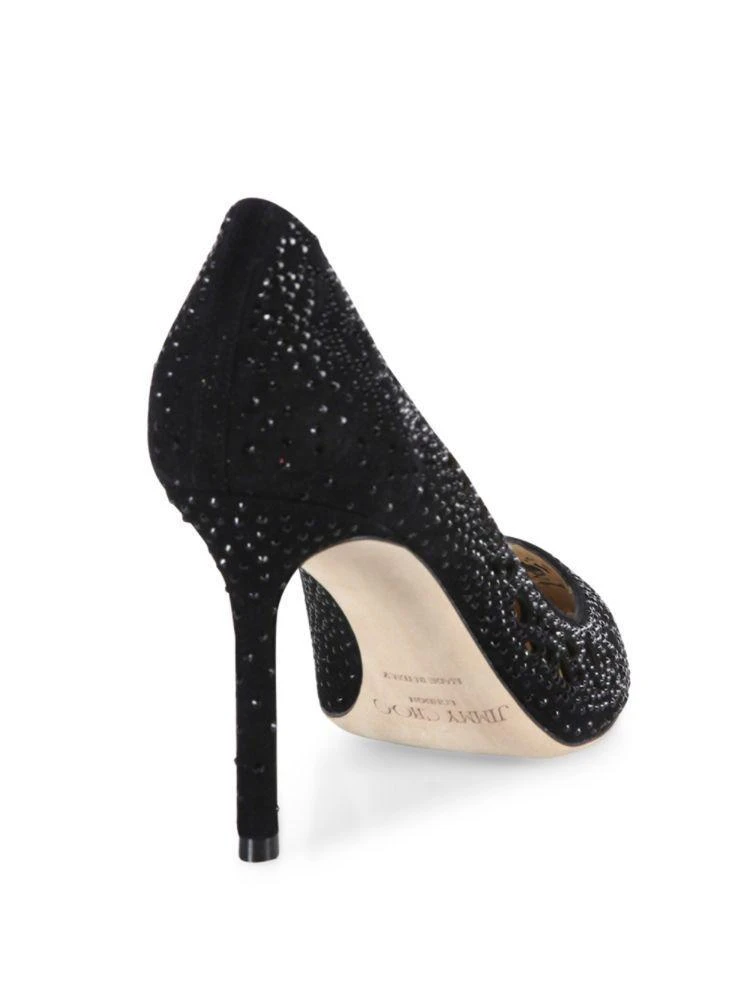 商品Jimmy Choo|Romy Momento 85 Lasercut 麂皮尖头高跟鞋,价格¥4927,第2张图片详细描述