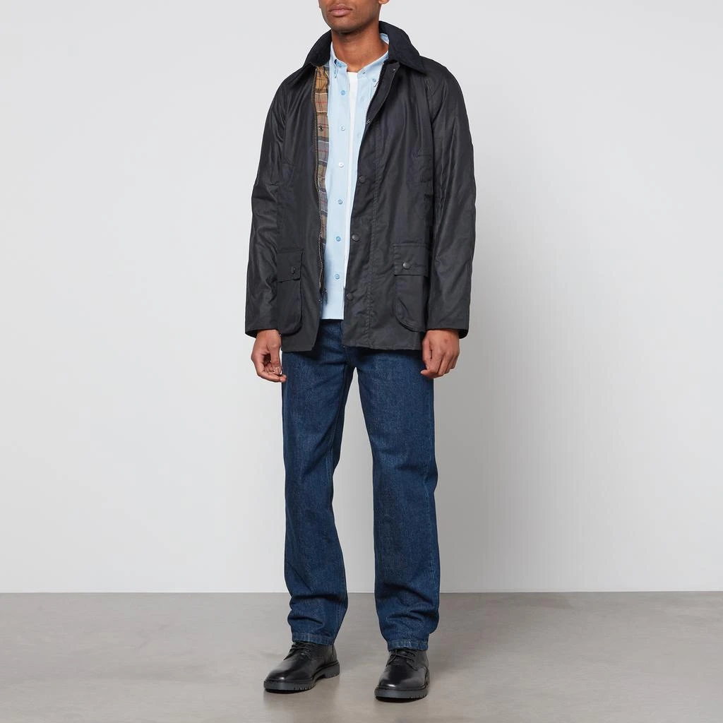 商品Barbour|Barbour Heritage Men's Ashby Wax Jacket - Olive,价格¥2272,第3张图片详细描述