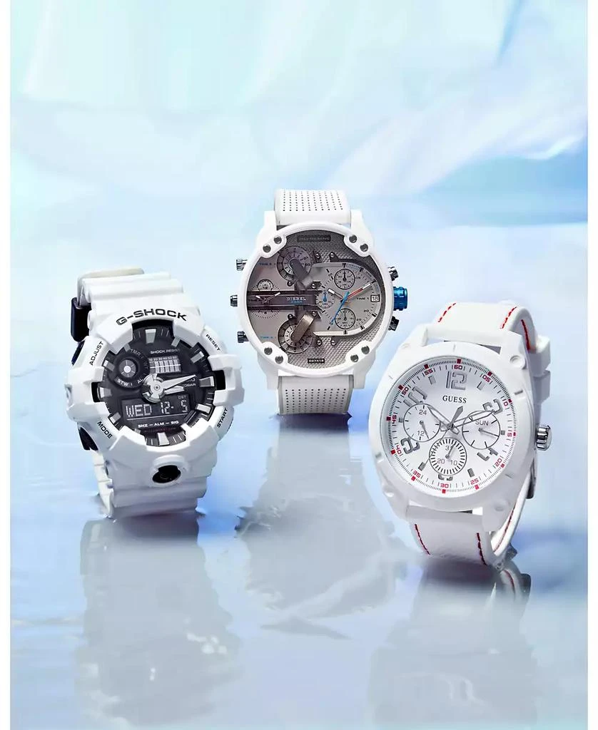 商品Diesel|Men's Chronograph Mr. Daddy 2.0 White Leather Strap Watch 57mm,价格¥2940,第3张图片详细描述