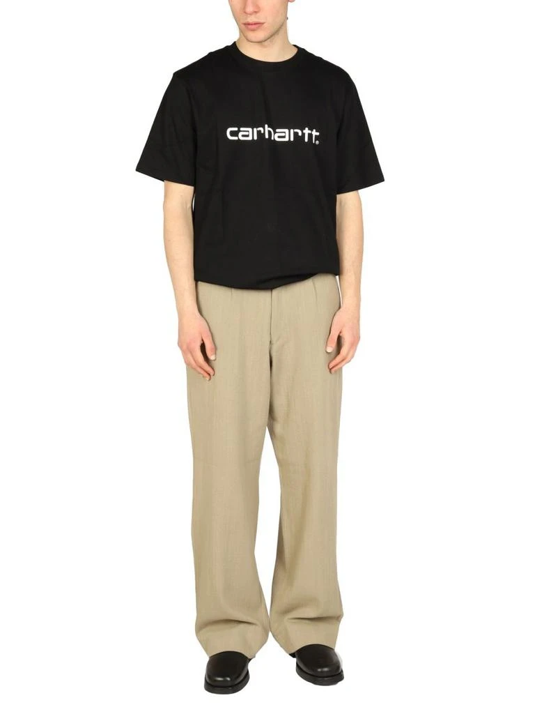 商品Carhartt|Carhartt WIP Logo Print Crewneck T-Shirt,价格¥204-¥276,第3张图片详细描述