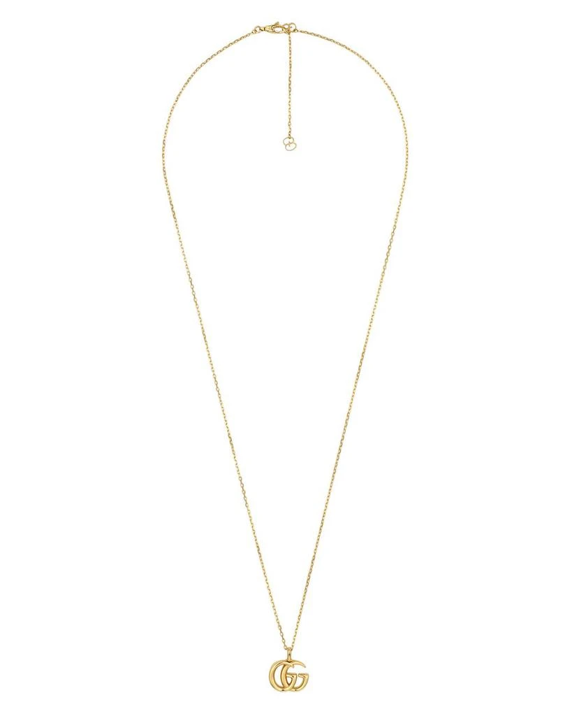 商品Gucci|18K Yellow Gold Running G Pendant Necklace, 25.5",价格¥20320,第1张图片