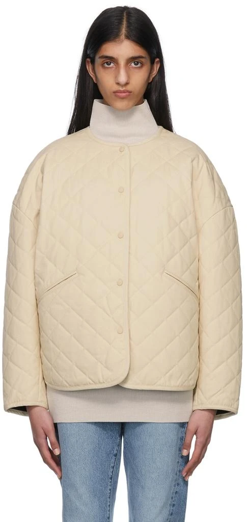 商品Totême|Off-White Quilted Jacket,价格¥4480,第1张图片