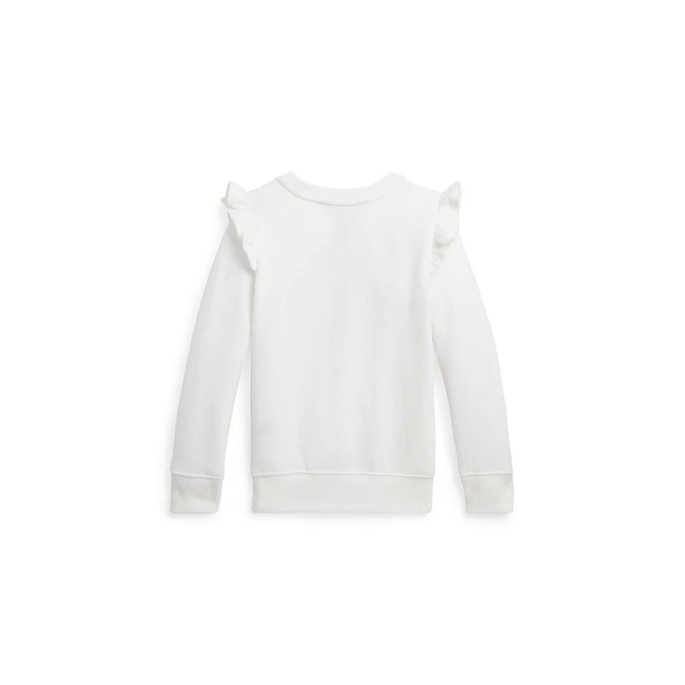 商品Ralph Lauren|Toddler and Little Girls Ruffled Fleece Sweatshirt,价格¥273,第4张图片详细描述