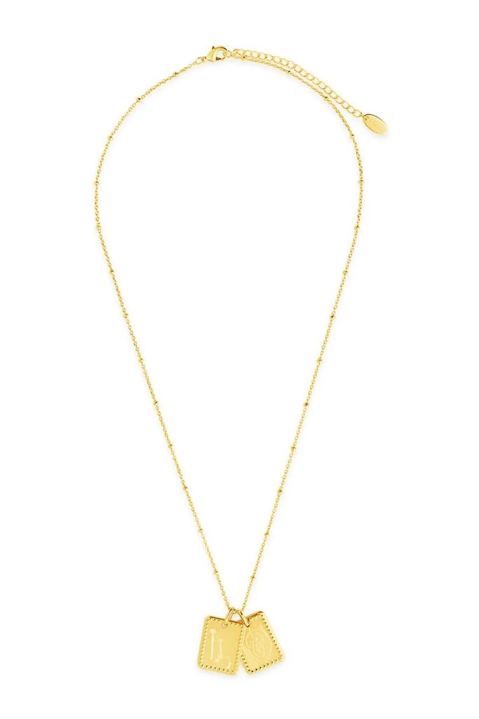 商品Sterling Forever|14K Gold Plated Astrology Zodiac Tag Necklace - Leo,价格¥225,第2张图片详细描述