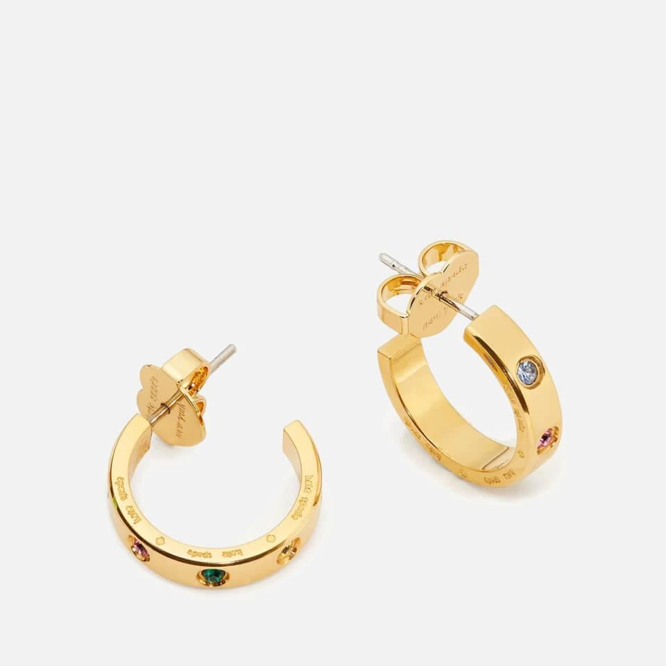 商品Kate Spade|Kate Spade New York Gold-Plated Huggie Earrings,价格¥359,第1张图片