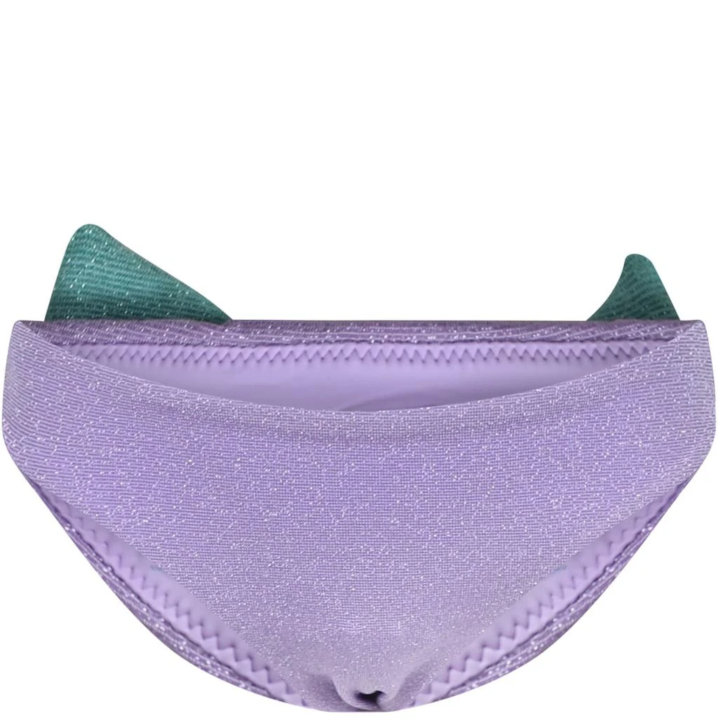 商品Mc2 Saint Barth|Purple Swim Briefs For Girl With Bow,价格¥693,第2张图片详细描述