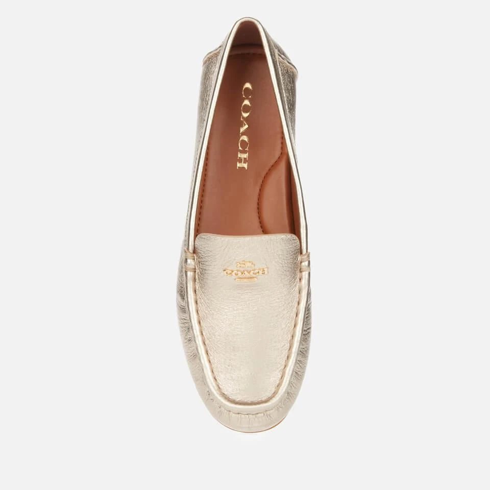 商品Coach|COACH WOMEN'S MARLEY METALLIC LEATHER DRIVING SHOES - CHAMPAGNE,价格¥755,第3张图片详细描述