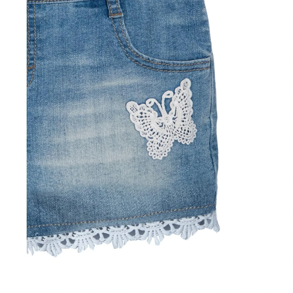 商品Epic Threads|Little Girls Butterfly Denim Shortall, Created For Macy's,价格¥142,第3张图片详细描述