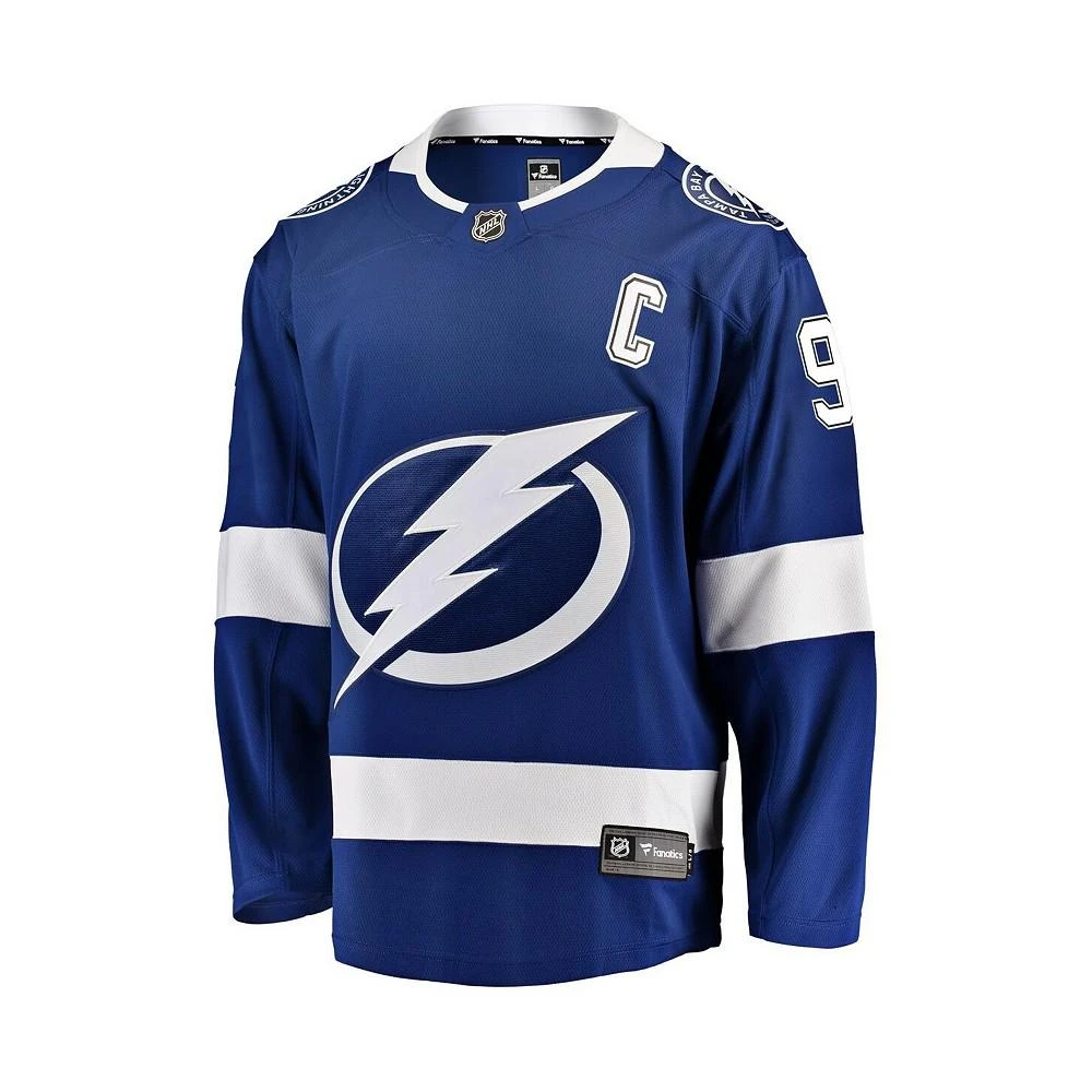 商品Fanatics|Men's Steven Stamkos Blue Tampa Bay Lightning Breakaway Player Jersey,价格¥985,第2张图片详细描述