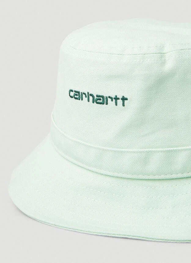 商品Carhartt|Script Logo Bucket Hat in Light Green,价格¥157,第5张图片详细描述