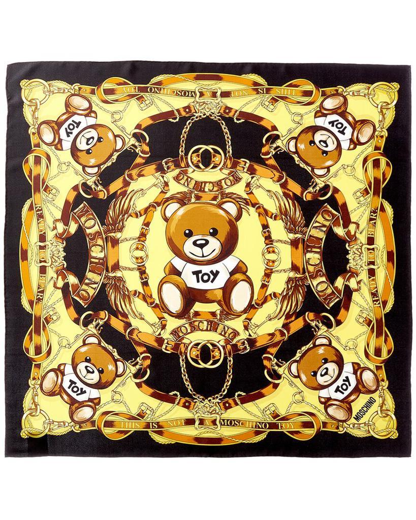 商品Moschino|Moschino Logo Print Silk Scarf,价格¥732,第1张图片