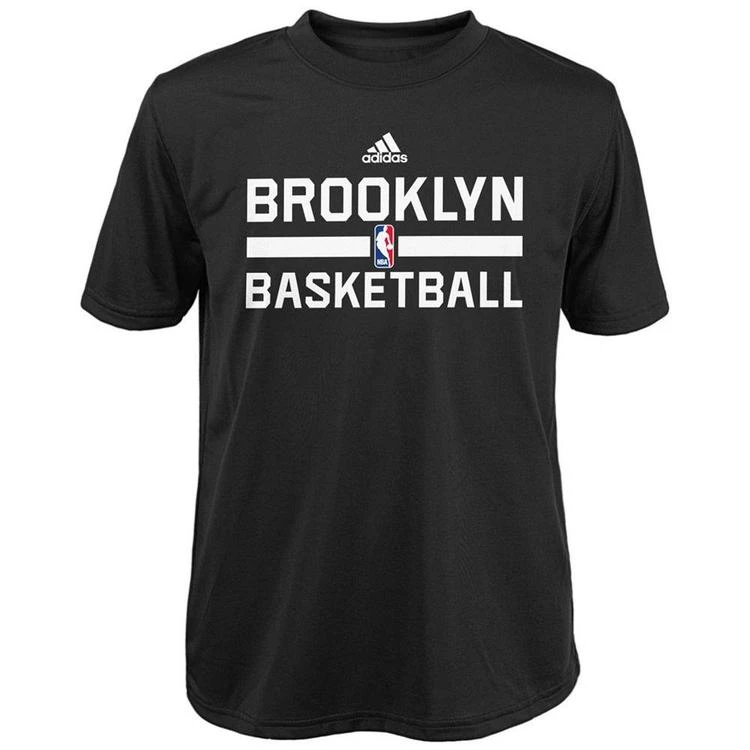 商品Adidas|Brooklyn Nets Practice Wear Graphic T-Shirt, Big Boys (8-20),价格¥85,第1张图片