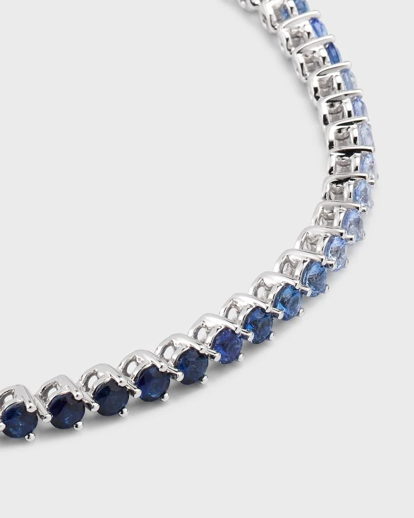 商品Lisa Nik|Rainbow 18K White Gold Ombré Blue Sapphire Tennis Bracelet,价格¥48964,第3张图片详细描述