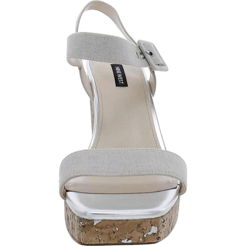 商品Naturalizer|Courts 7 Womens Canvas Square Toe Wedge Sandals,价格¥251,第3张图片详细描述