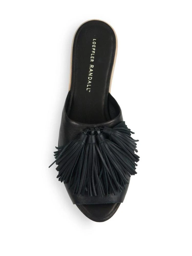 商品Loeffler Randall|Kiki Tassel Leather Slides,价格¥1838,第4张图片详细描述