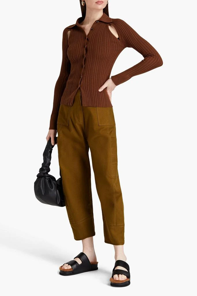商品LVIR|Cutout ribbed-knit cardigan,价格¥539,第2张图片详细描述
