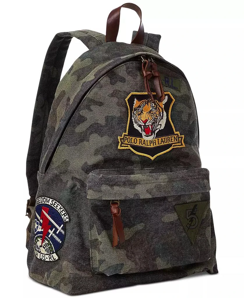 商品Ralph Lauren|Men's Tiger-Patch Camo Canvas Backpack,价格¥908,第1张图片