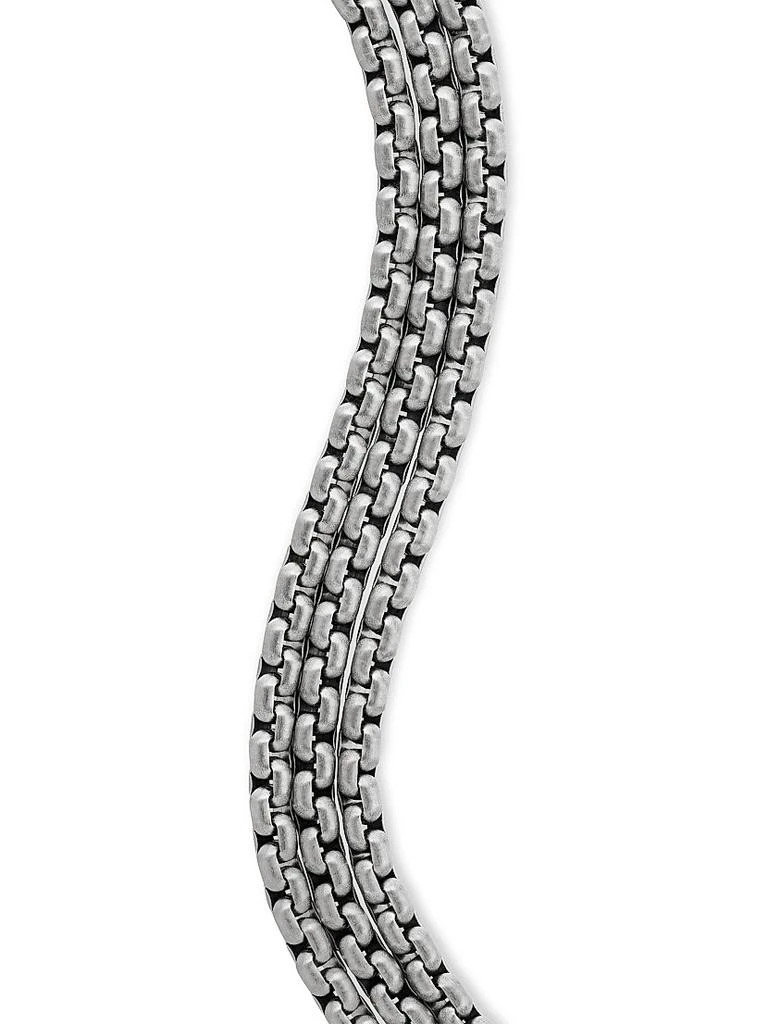 商品David Yurman|Three Row Box Chain Bracelet in Titanium,价格¥21445,第5张图片详细描述