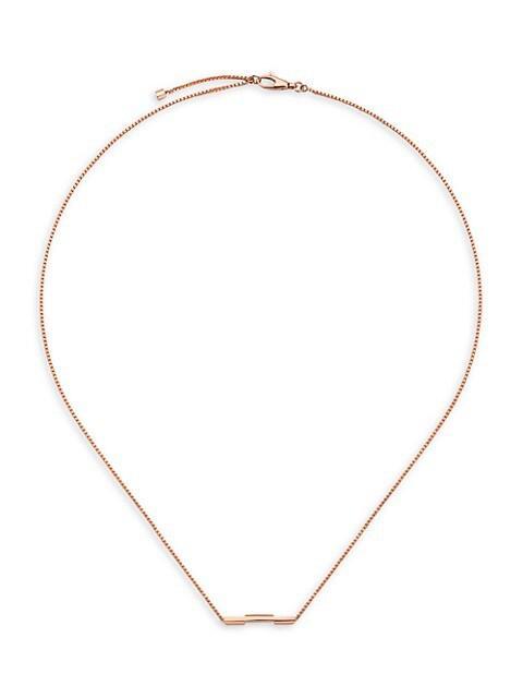 商品Gucci|Link To Love 18K Rose Gold Necklace,价格¥11067,第4张图片详细描述