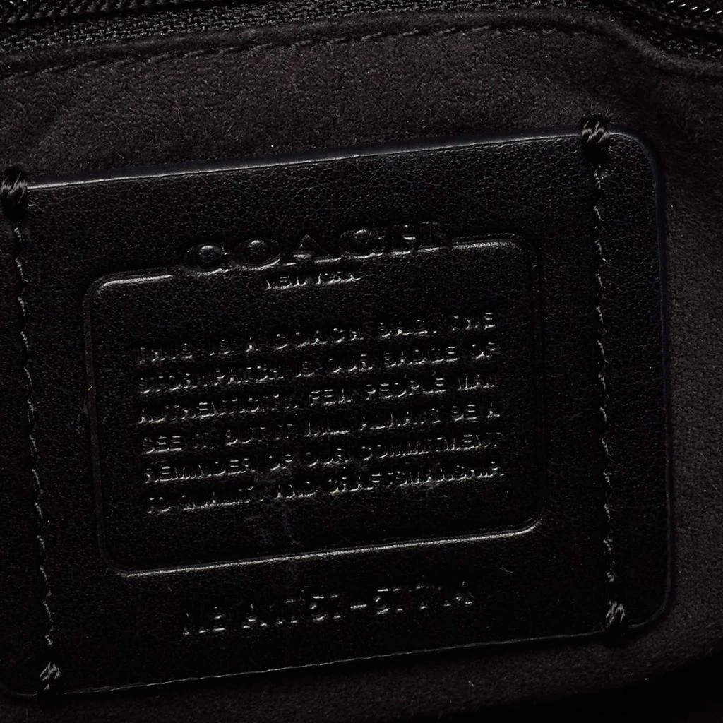 Coach Black Leather Turnlock Chain Crossbody Bag  商品