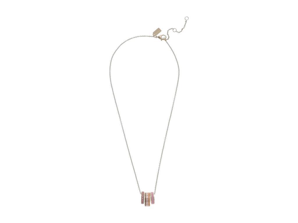 商品Coach|Enamel Rondel Pendant Necklace,价格¥600,第4张图片详细描述