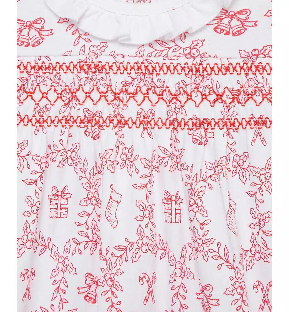 商品Little Me|Baby Girls Festive Cotton Toile Footed Coverall & Headband Set,价格¥210,第4张图片详细描述