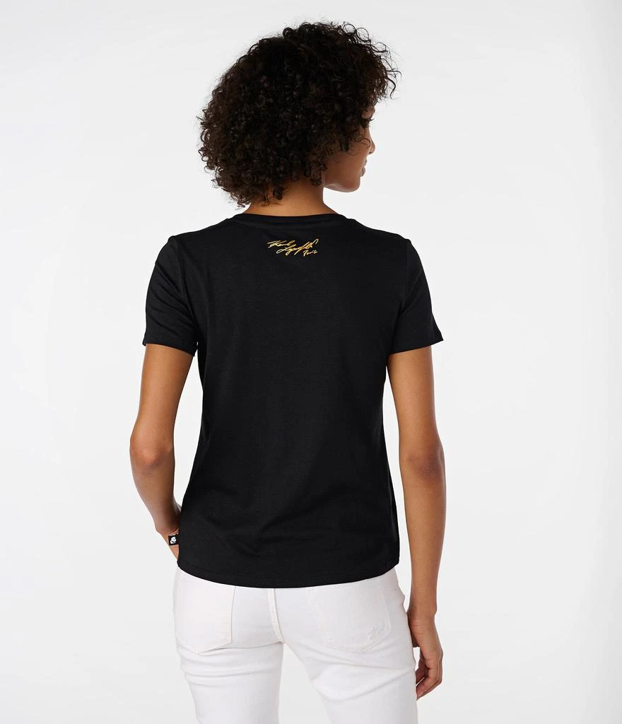 商品Karl Lagerfeld Paris|PINS AND PEARLS LOGO TEE,价格¥452,第2张图片详细描述