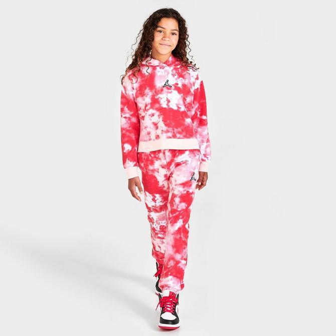 商品Jordan|Girls' Jordan Essentials Tie-Dye Hoodie,价格¥292,第4张图片详细描述
