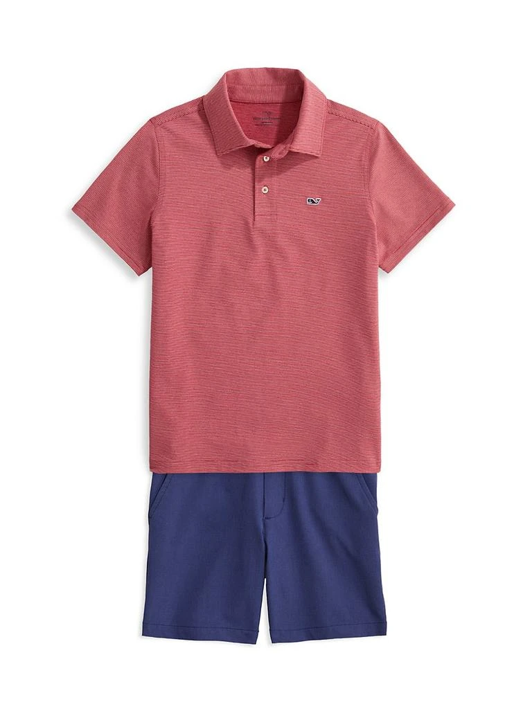 商品Vineyard Vines|Little Boy's & Boy's Stripe Sankaty Polo,价格¥275,第2张图片详细描述