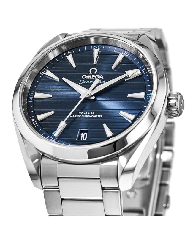 Omega Seamaster Aqua Terra 150m Master Co-Axial Automatic Chronometer 41mm Blue Dial Stainless Steel Men's Watch 220.10.41.21.03.001商品第2张图片规格展示