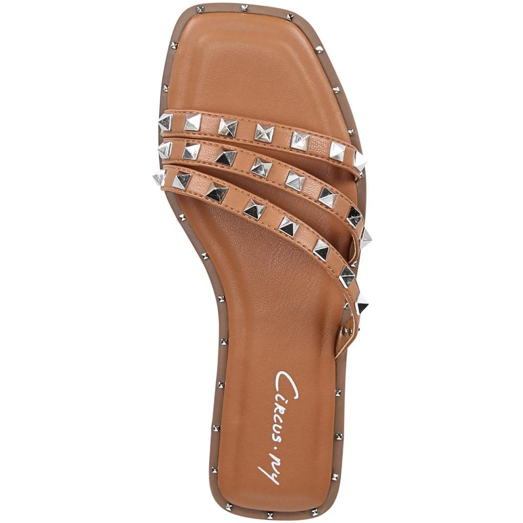 Circus by Sam Edelman Womens Verity Faux Leather Embellished Slide Sandals 商品