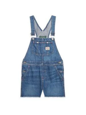 商品Ralph Lauren|Little Girl's & Girl's Denim Overalls,价格¥365,第1张图片