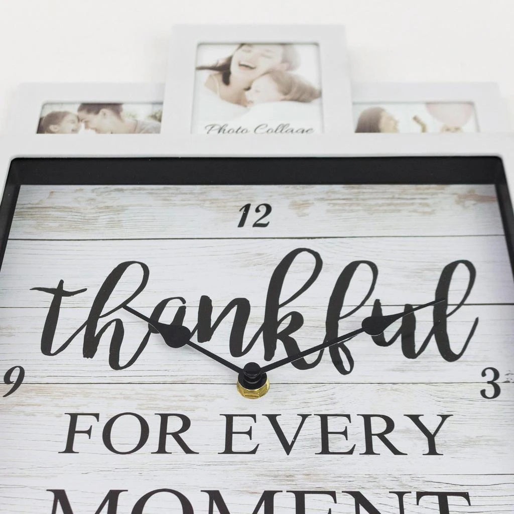 商品American Art Decor|Picture Frame Collage Wall Clock,价格¥296,第4张图片详细描述