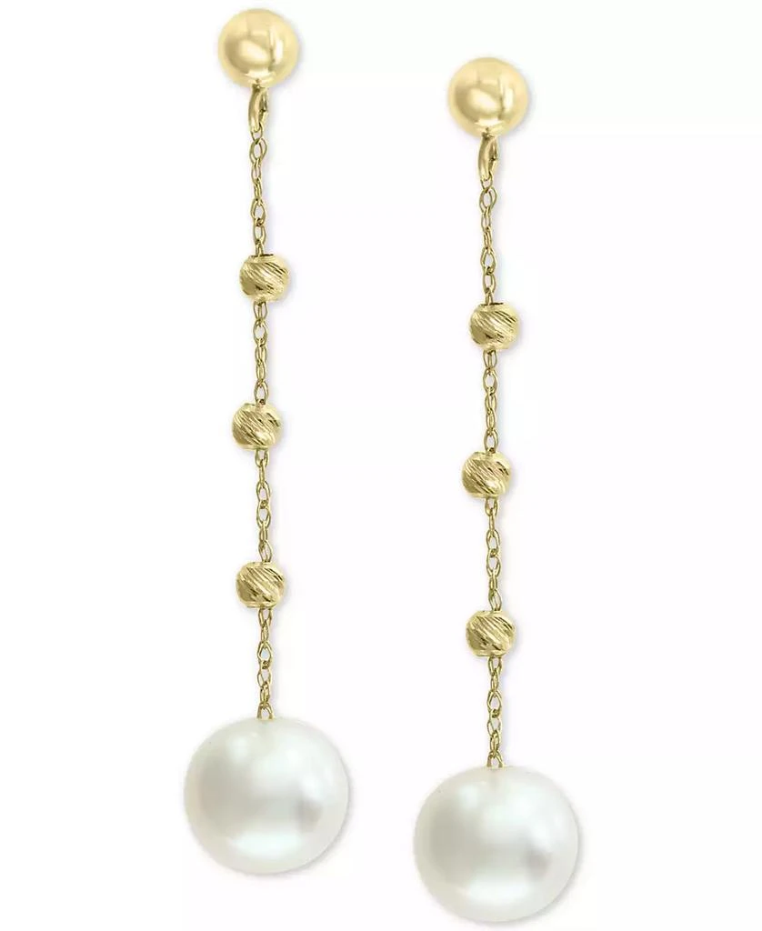 商品Effy|EFFY® Cultured Freshwater Pearl (8mm) Beaded Drop Earrings in 14k Gold,价格¥1778,第1张图片