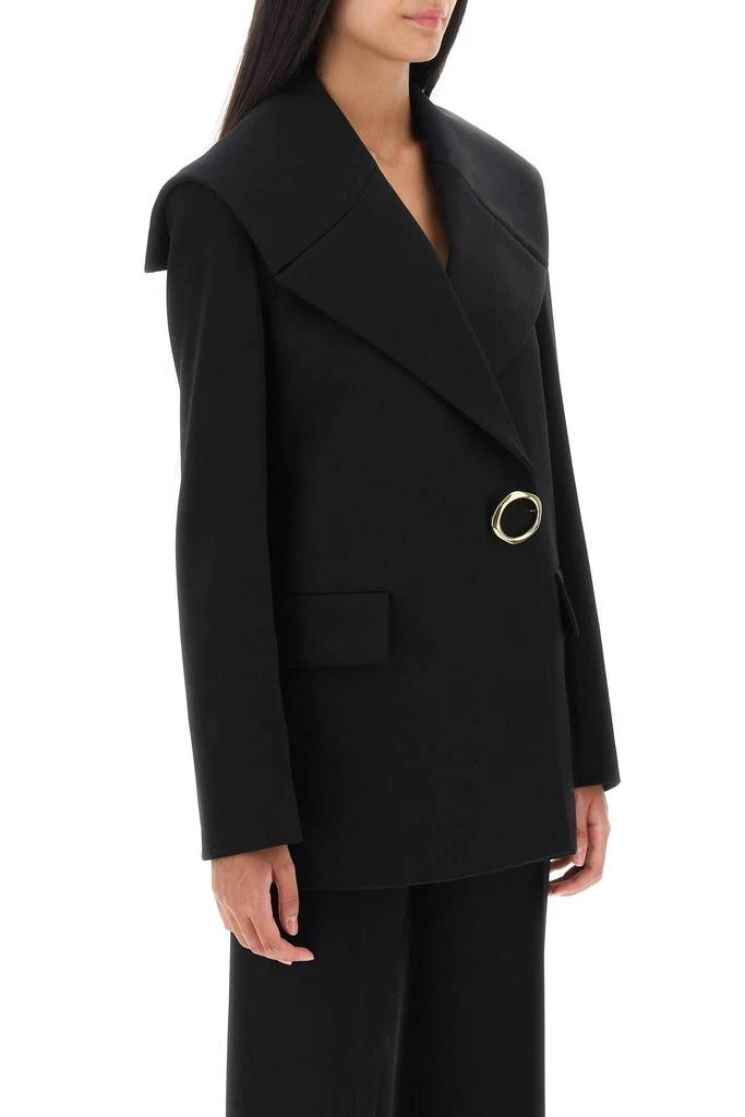 商品Jil Sander|Grain de poudre jacket with jewel brooch,价格¥6842,第3张图片详细描述