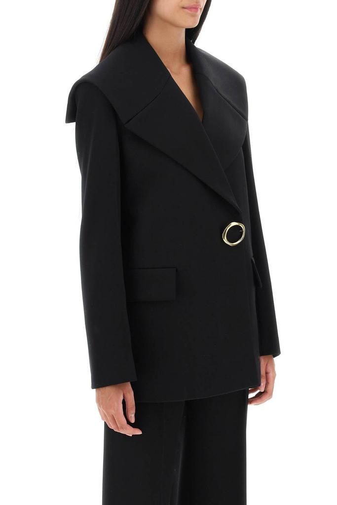 商品Jil Sander|Grain de poudre jacket with jewel brooch,价格¥9676,第3张图片详细描述