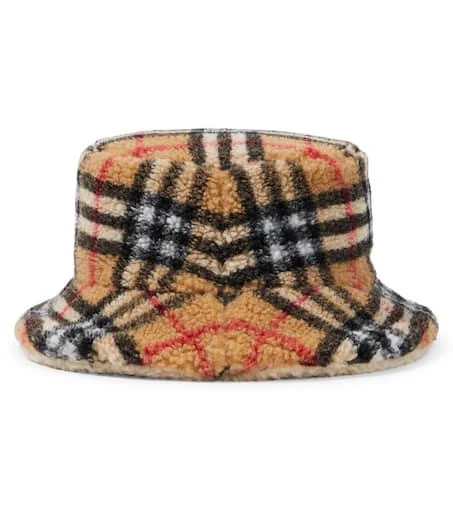 商品Burberry|Burberry Check抓绒渔夫帽,价格¥2717,第1张图片