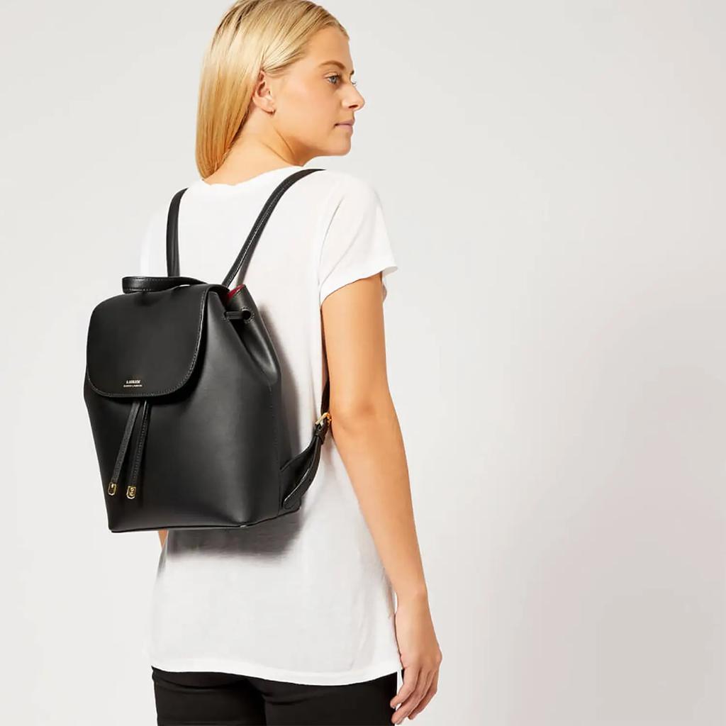 商品Ralph Lauren|Lauren Ralph Lauren Women's Flap Backpck - Medium - Black,价格¥2094,第4张图片详细描述