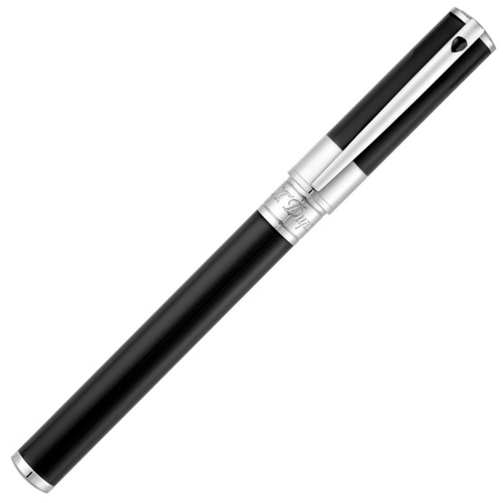 商品S.T. Dupont|S.T. Dupont Fountain Pen - D-Initial Black Lacquer Cylindrical, Medium | DP260203,价格¥1129,第5张图片详细描述