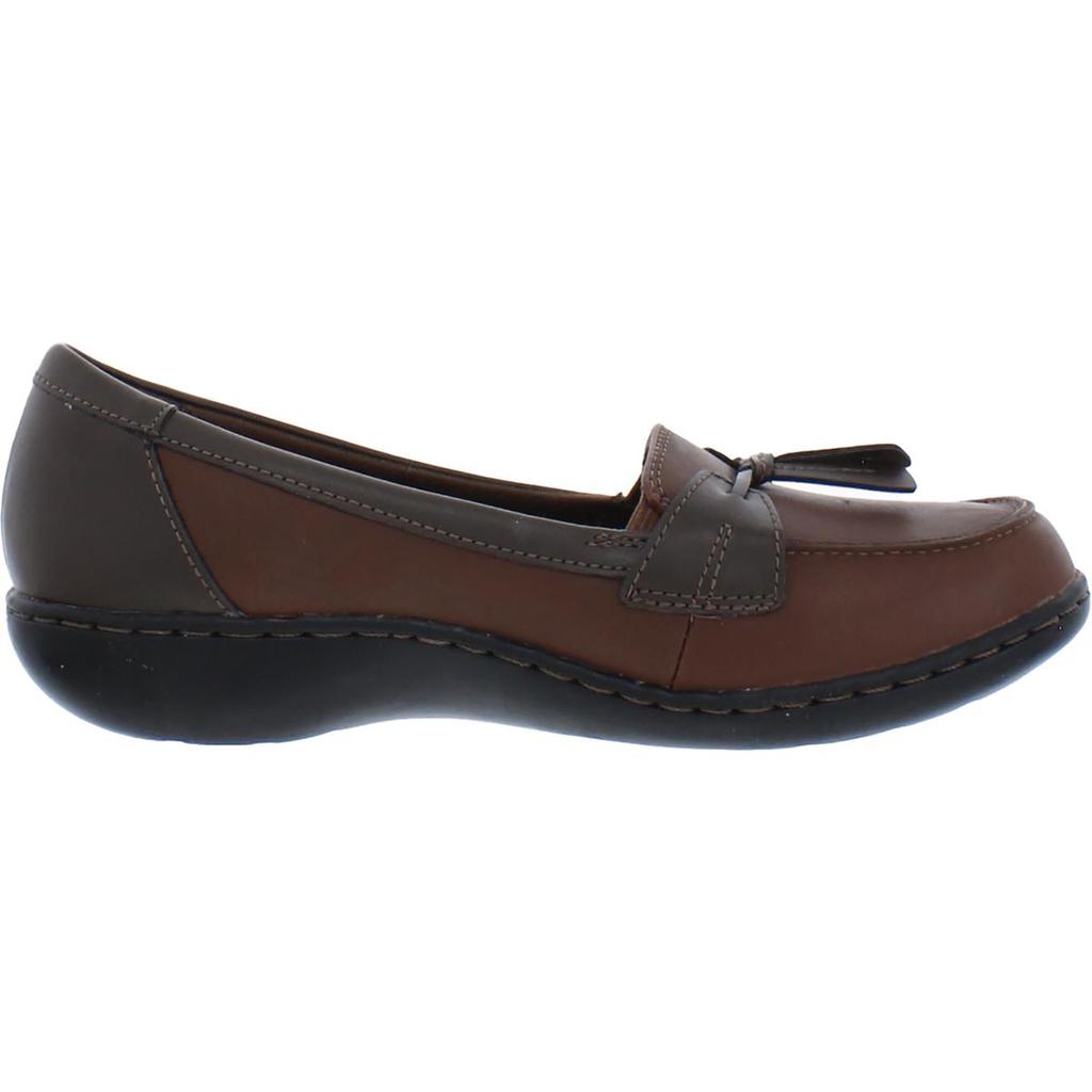 Clarks Ashland Bubble Women's Leather Tasseled Slip On Casual Loafers商品第10张图片规格展示