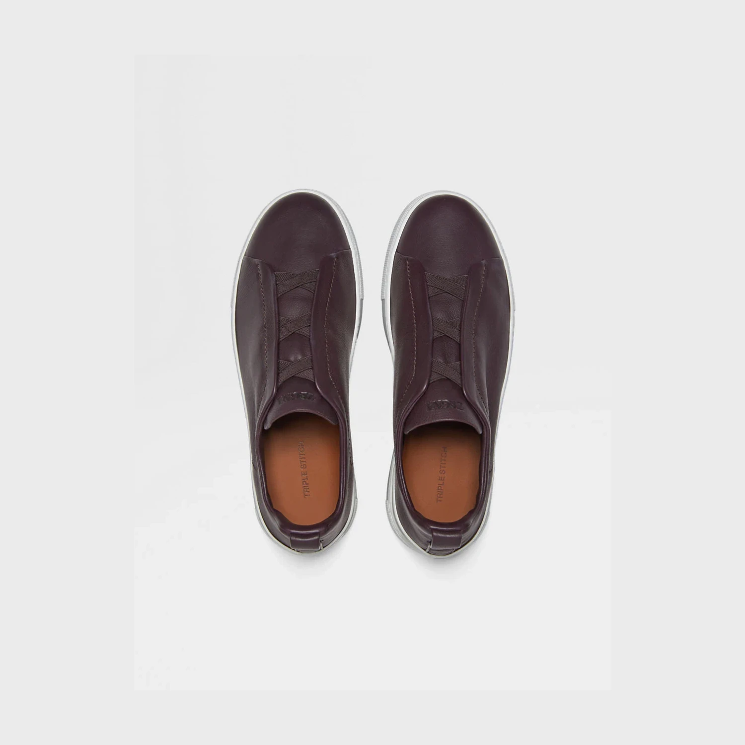 【预售】 杰尼亚 25春夏 男士 休闲运动鞋 Dark Purple Triple Stitch™ SECONDSKIN Sneakers LHOTA-S5207Z-SBU 商品