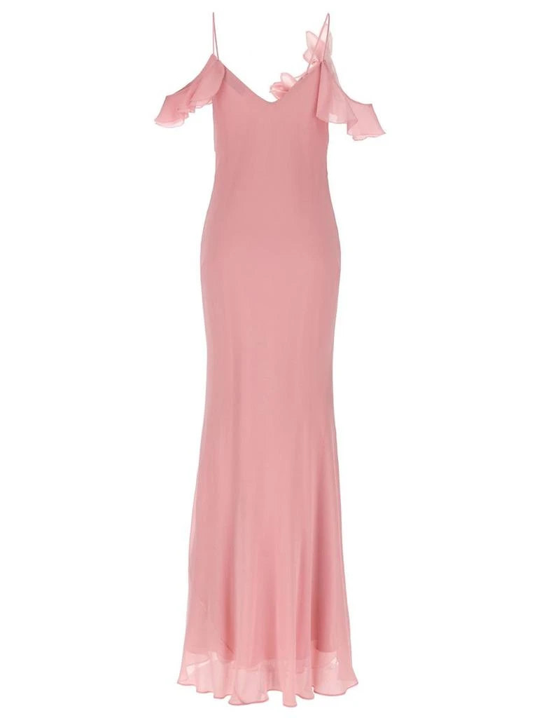 商品Self Portrait|Self-Portrait 'Pink Georgette Flower Maxi' Dress,价格¥3701,第2张图片详细描述