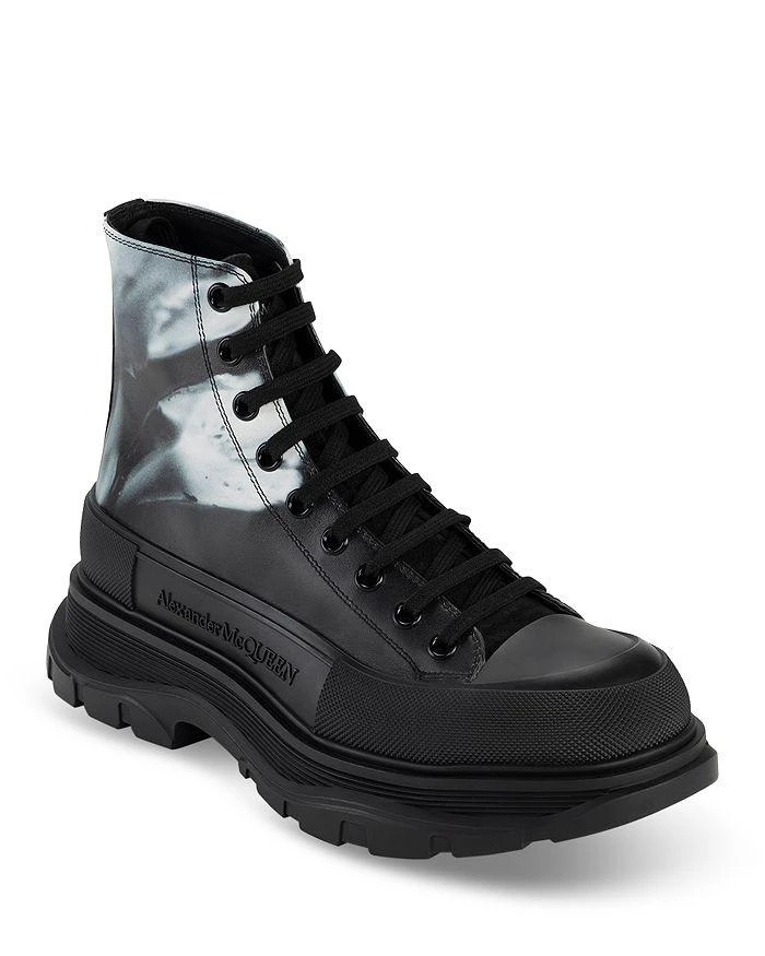 商品Alexander McQueen|Men's Tread Slick Lace Up Boots,价格¥7886,第1张图片详细描述