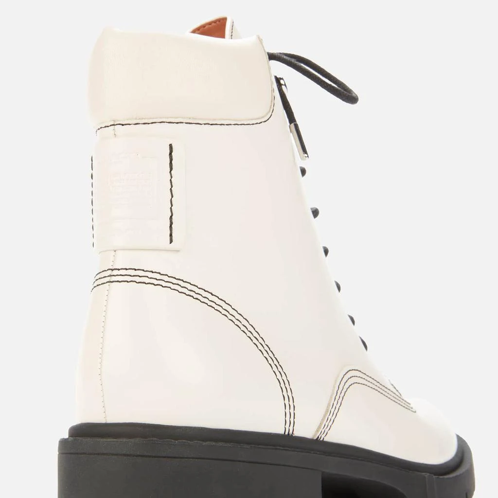 商品Coach|COACH WOMEN'S LORIMER LEATHER LACE UP BOOTS - CHALK,价格¥689,第4张图片详细描述